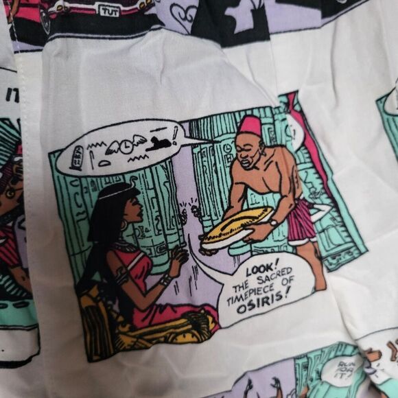 Vintage 1980s Swatch Osiris Cartoon Joggers Sleep Pants Sz S Rare Ancient Eygpt - Picture 1 of 4